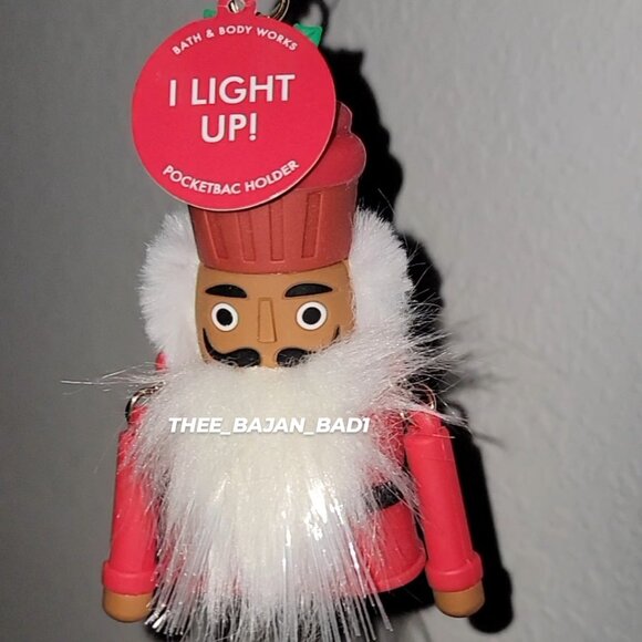 🎉 NWT BATH & BODY WORKS CHRISTMAS LIGHT-UP NUTCRACKER POCKETBAC HOLDER - Picture 1 of 4